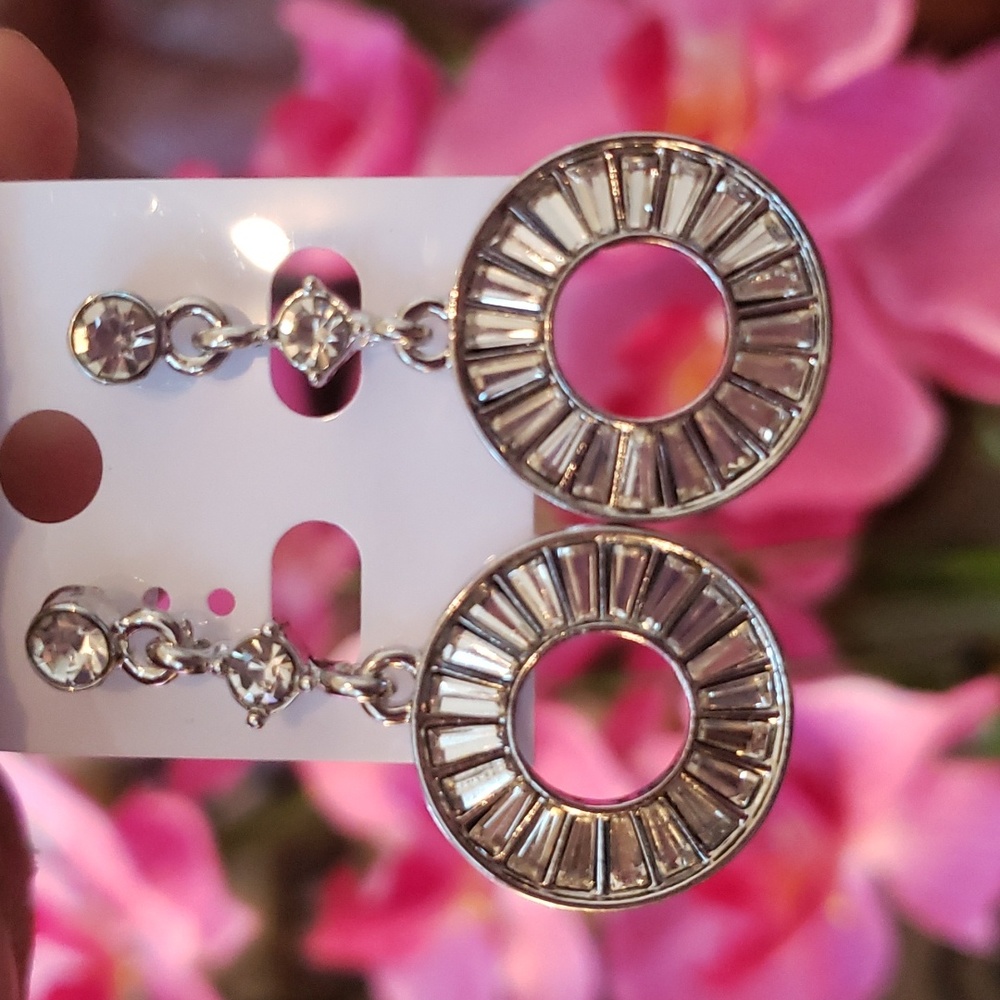 Crystal Circle Hoop Earrings